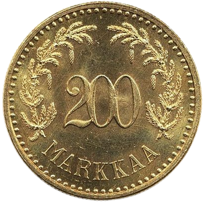 Suomi, 200 markkaa 1926 - back