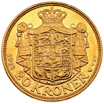 Tanska, kruunu (arvot 5-20 kr) - back
