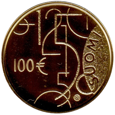 Suomi, 100 euroa 2010-2025 - back