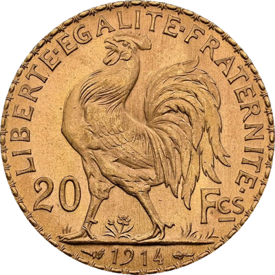 Ranska, frangi (arvot 5-100 fr) - back