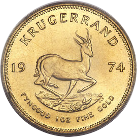 Etelä-Afrikka, krugerrand - back