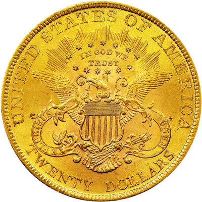 USA, dollari (vuoteen 1933 asti) - back